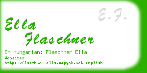 ella flaschner business card